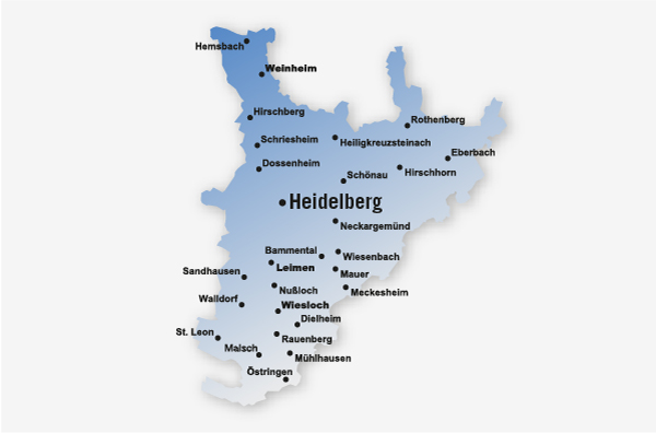 zustellgebiet heidelberg
