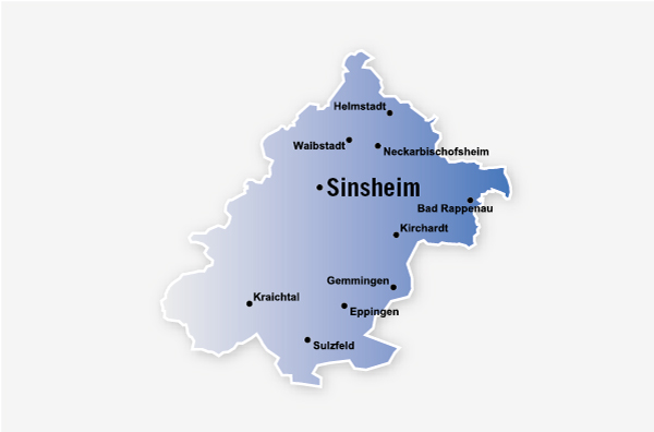 zustellgebiet sinsheim