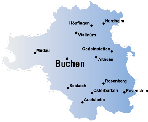 Zustellgebiet Region Buchen