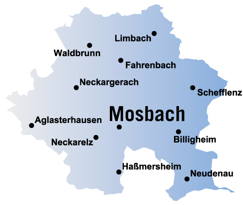 Zustellgebiet Region Mosbach