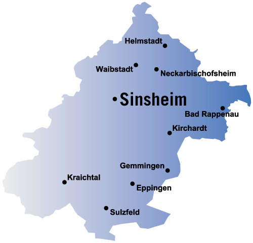 Zustellgebiet Region Sinsheim